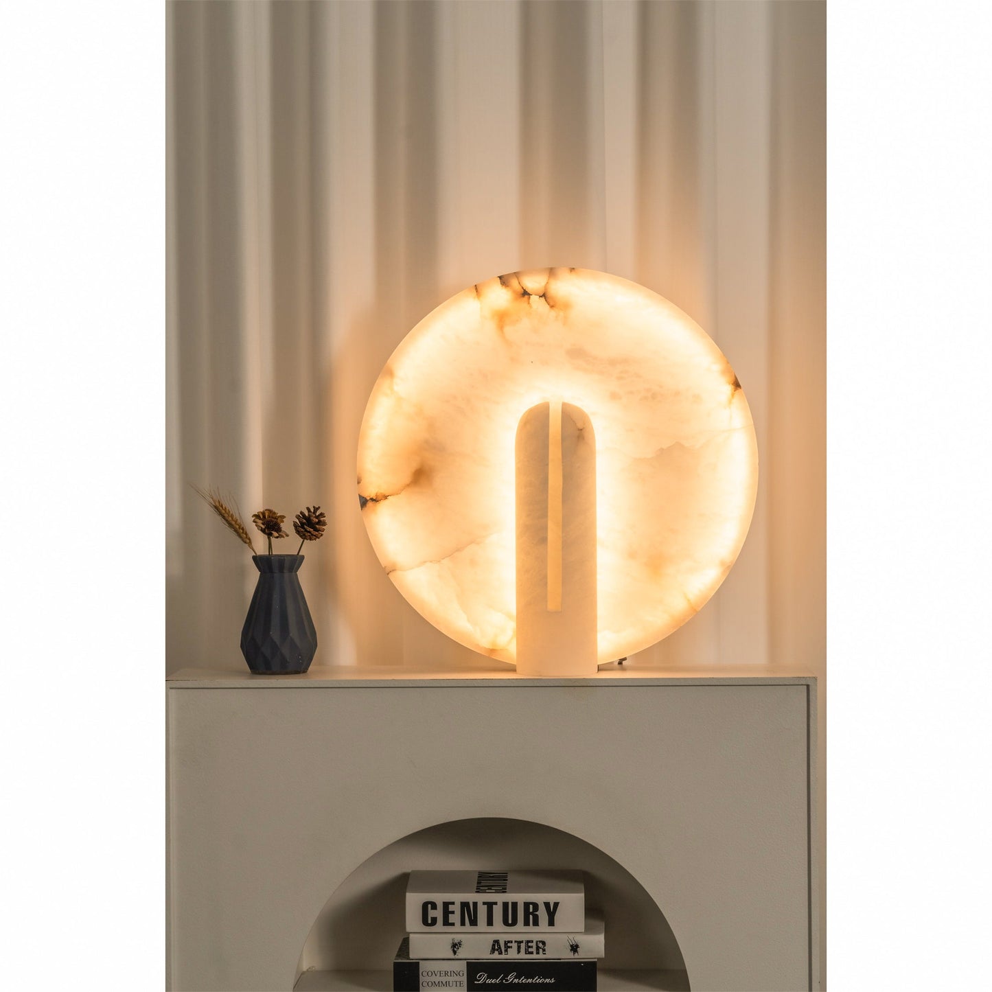 Astilbe Alabaster Table Lamp