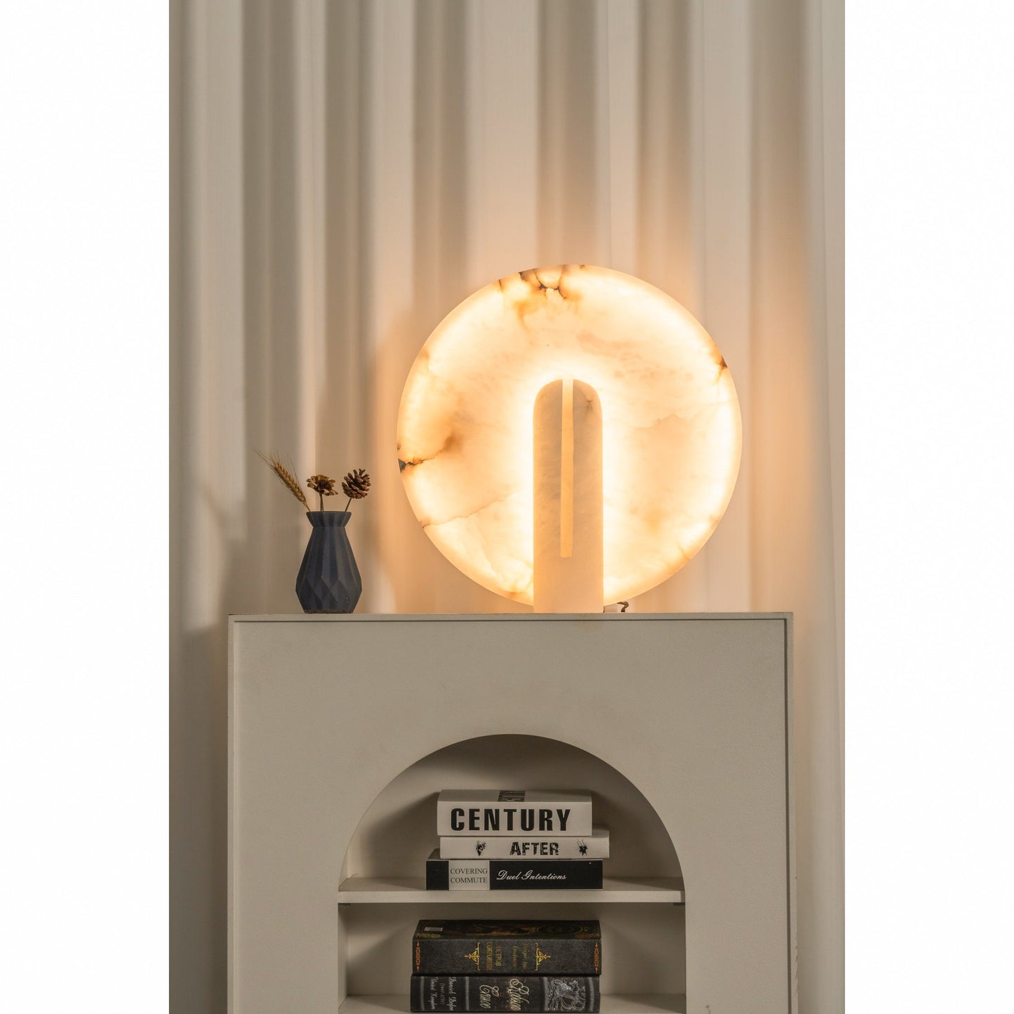Astilbe Alabaster Table Lamp
