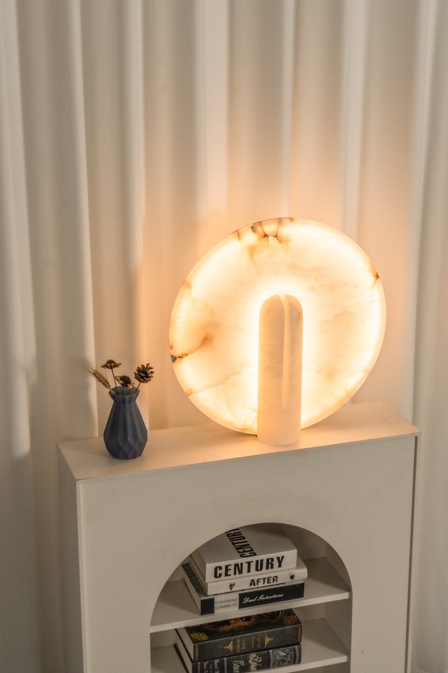 Astilbe Alabaster Table Lamp