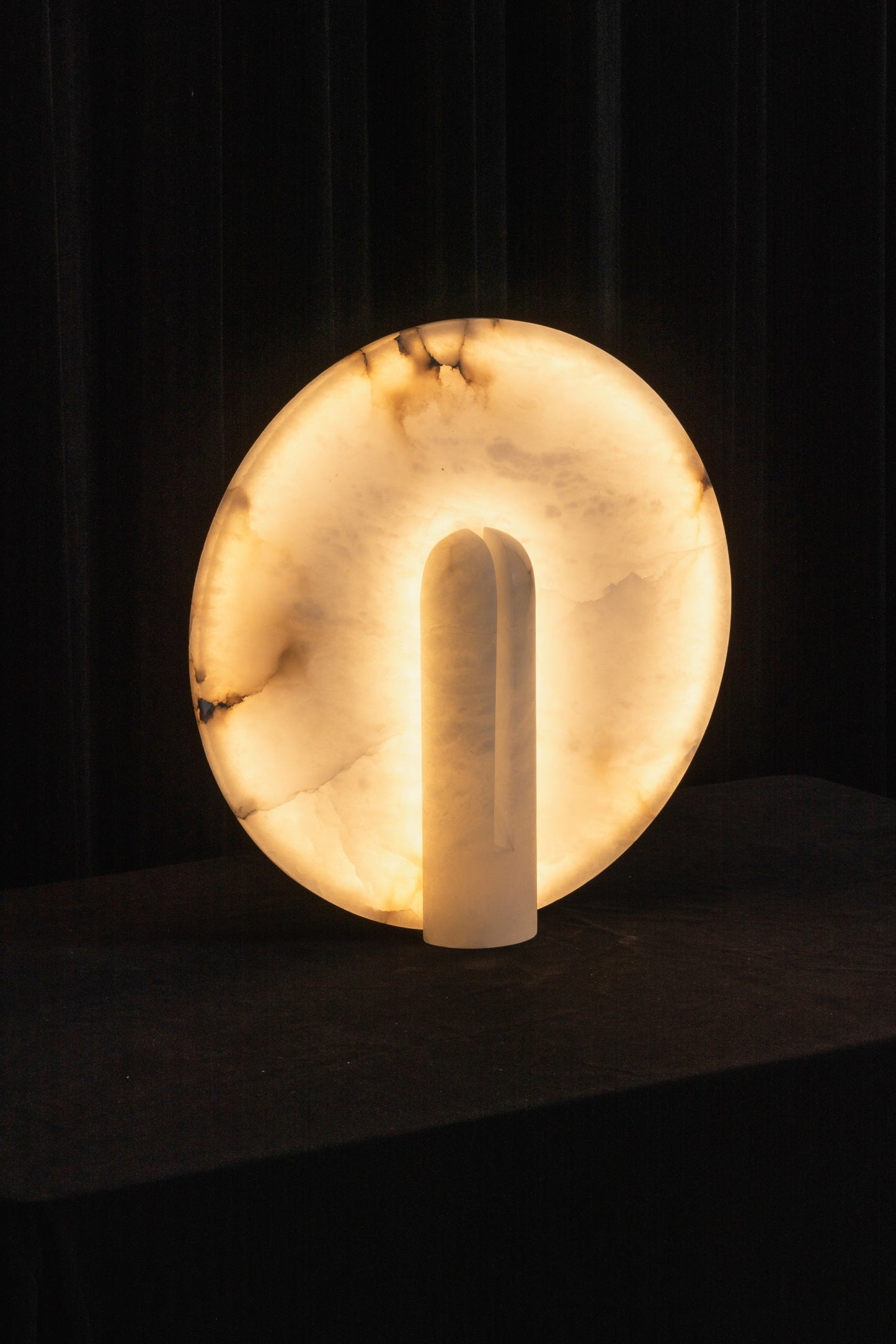 Astilbe Alabaster Table Lamp