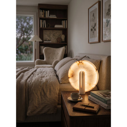 Astilbe Alabaster Table Lamp