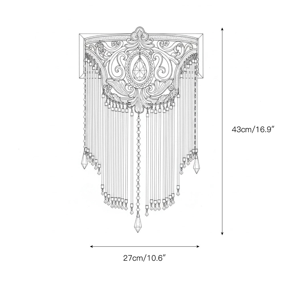 Velo Tie Crystal Wall Lamp