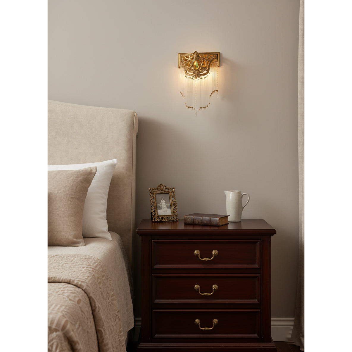 Velo Tie Crystal Wall Lamp