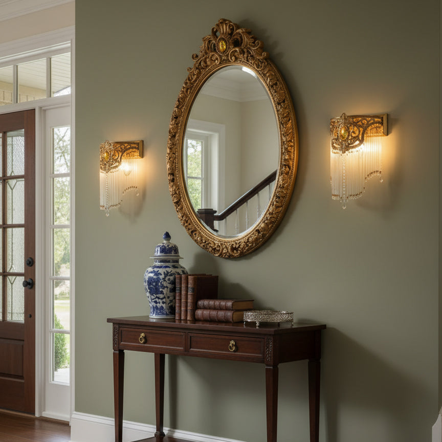 Velo Tie Crystal Wall Lamp