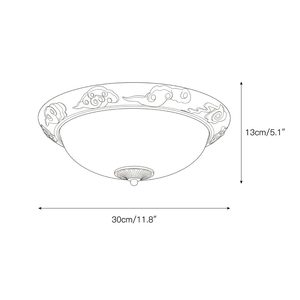 Corora Flush Ceiling Lamp