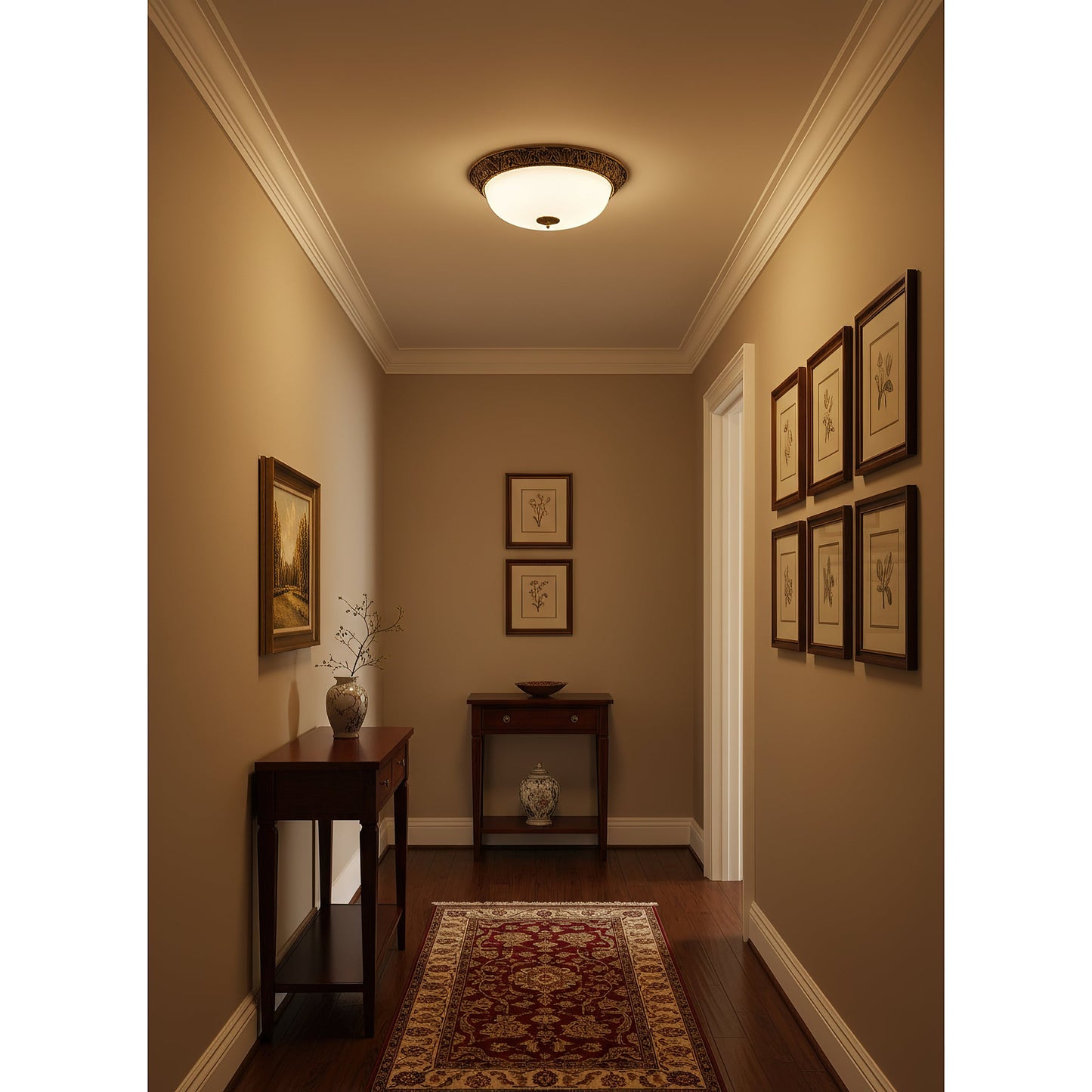 Corora Flush Ceiling Lamp