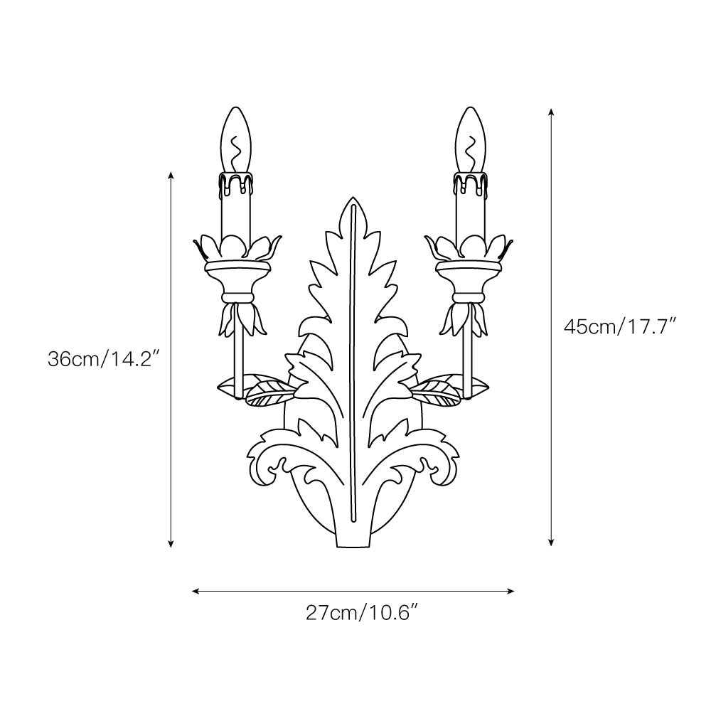 Caelum Leaf Wall Lamp