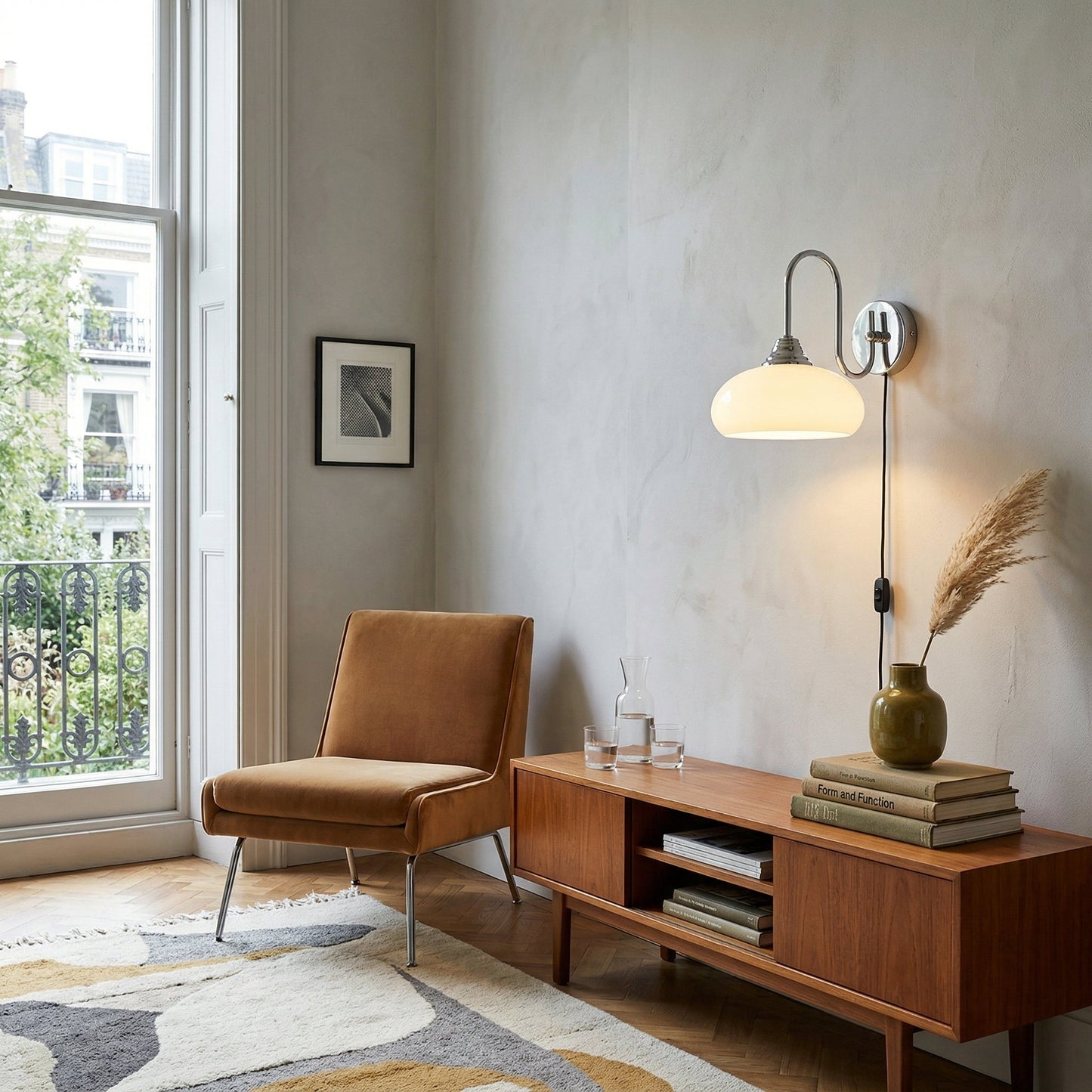Vionor Glass Plug-in Wall Lamp