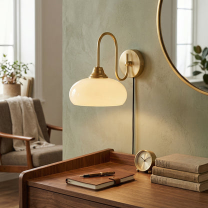 Vionor Glass Plug-in Wall Lamp