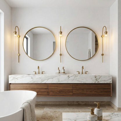 Modern Glass Vertical Wall Lamp