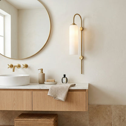 Modern Glass Vertical Wall Lamp