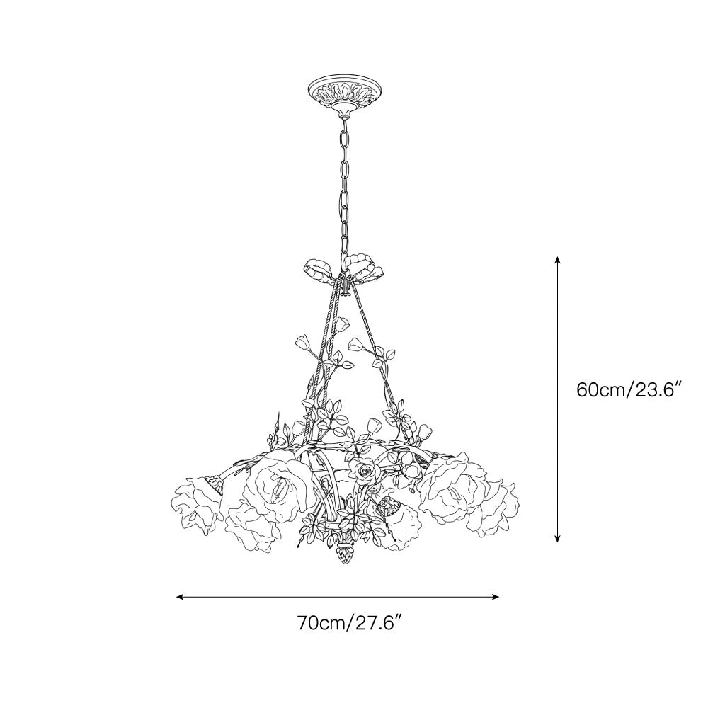 Damien Rose Chandelier