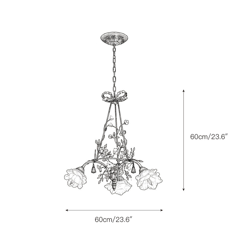 Damien Rose Chandelier