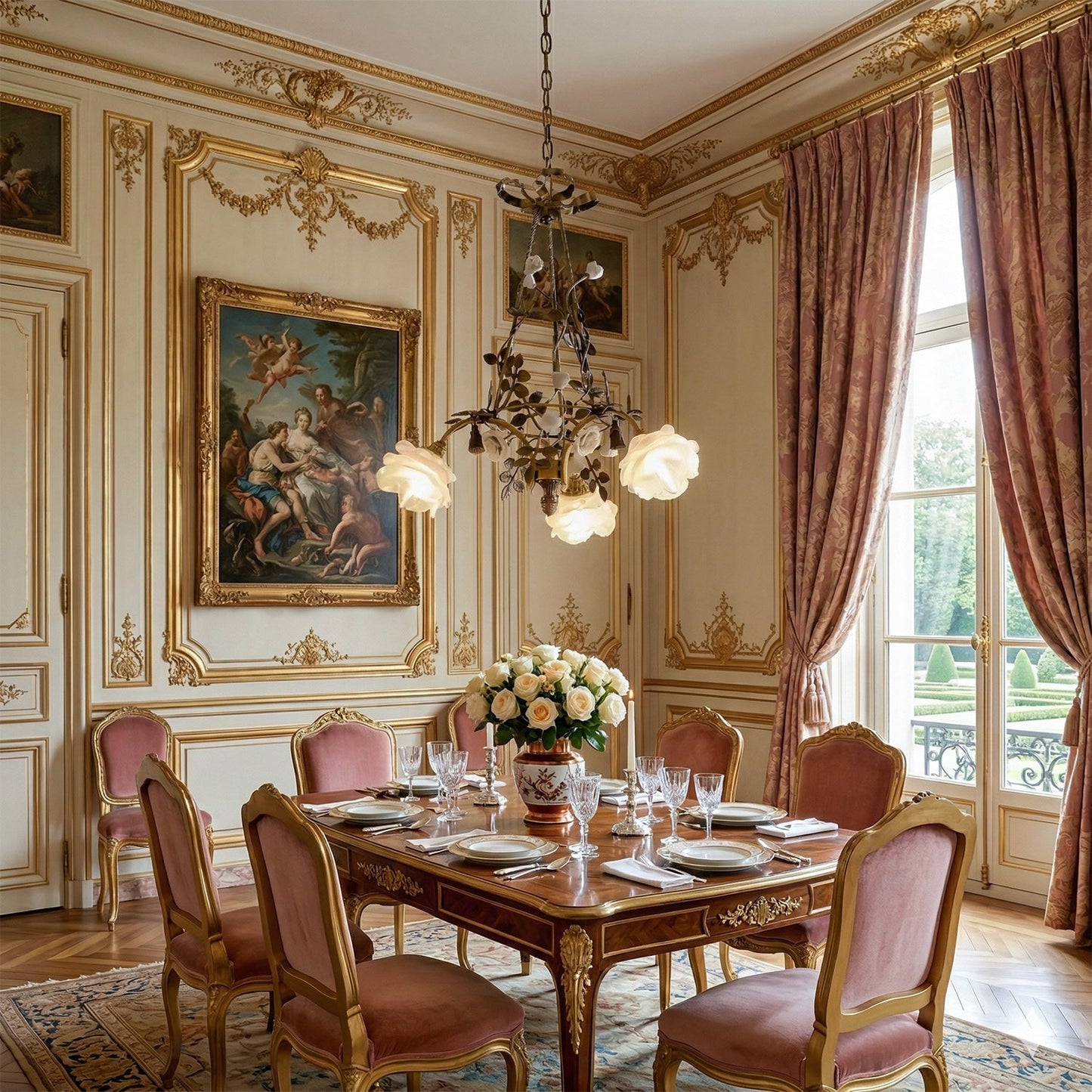 Damien Rose Chandelier