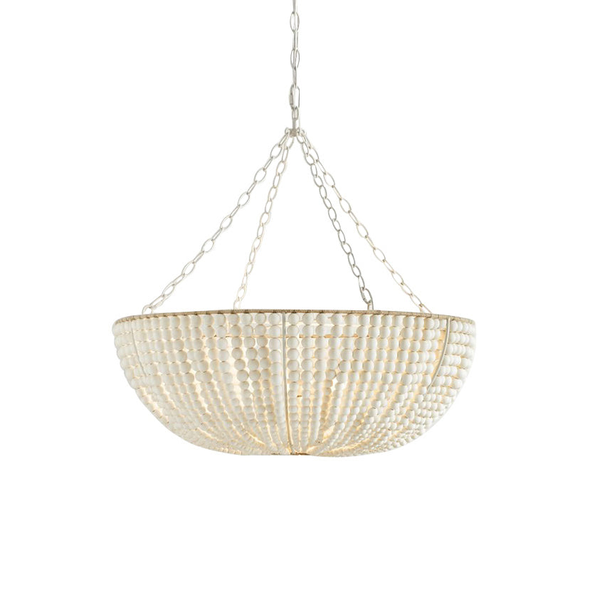 Andan Wood Beaded Chandelier