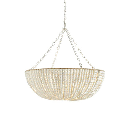 Andan Wood Beaded Chandelier