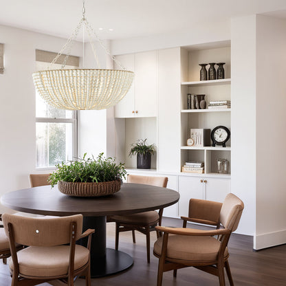 Andan Wood Beaded Chandelier
