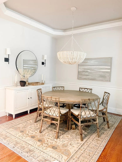 Andan Wood Beaded Chandelier