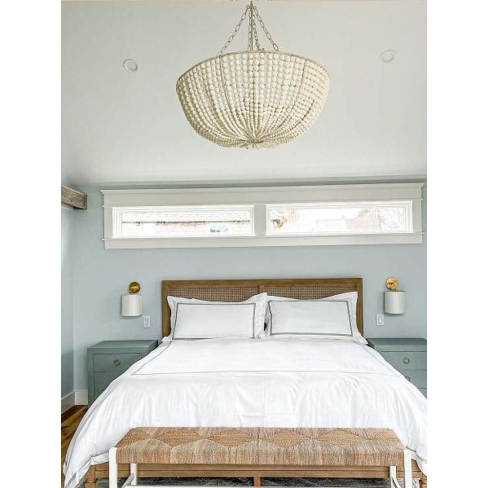 Andan Wood Beaded Chandelier