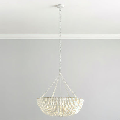 Andan Wood Beaded Chandelier