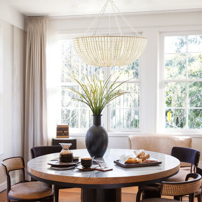 Andan Wood Beaded Chandelier