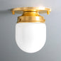 Bullet-shaped Spherical Ceiling Lamp