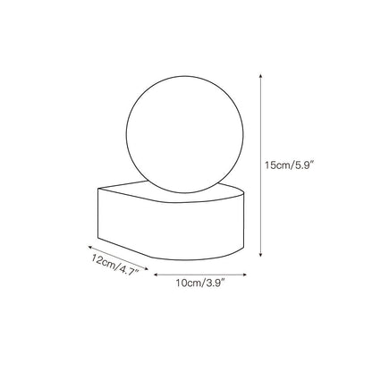 Sabora Travertine Wall Lamp
