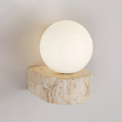 Sabora Travertine Wall Lamp
