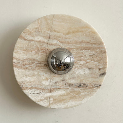 Isolde Round Marble Wall Sconce
