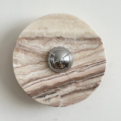 Isolde Round Marble Wall Sconce
