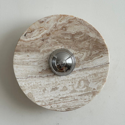 Isolde Round Marble Wall Sconce