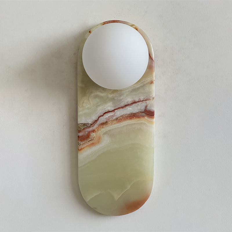 Marisol Cyan Onyx Wall Sconce