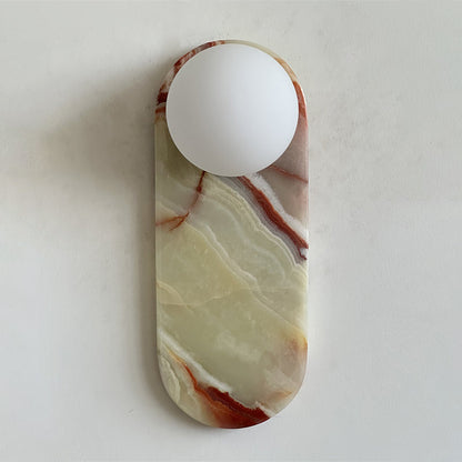 Marisol Cyan Onyx Wall Sconce