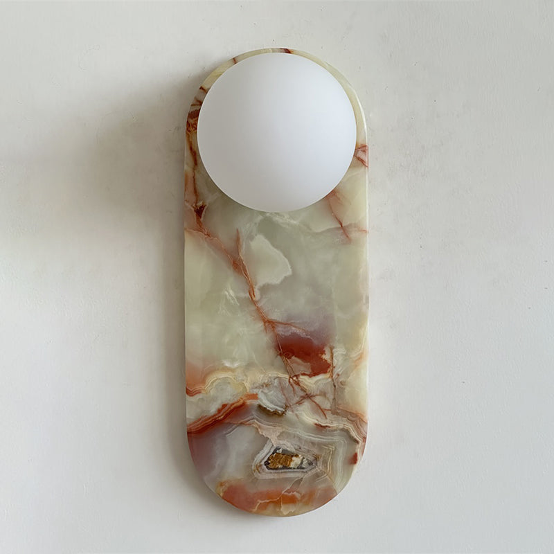 Marisol Cyan Onyx Wall Sconce