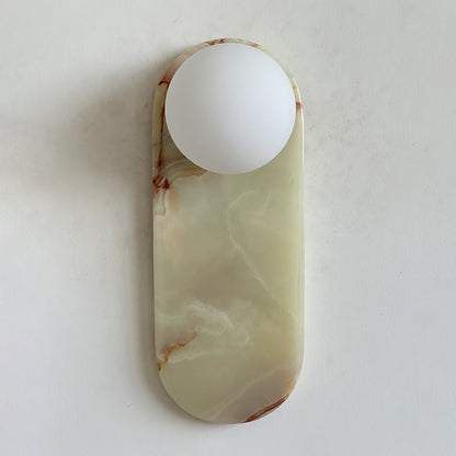 Marisol Cyan Onyx Wall Sconce