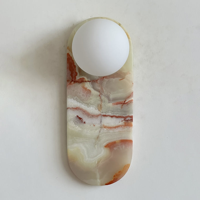 Marisol Cyan Onyx Wall Sconce