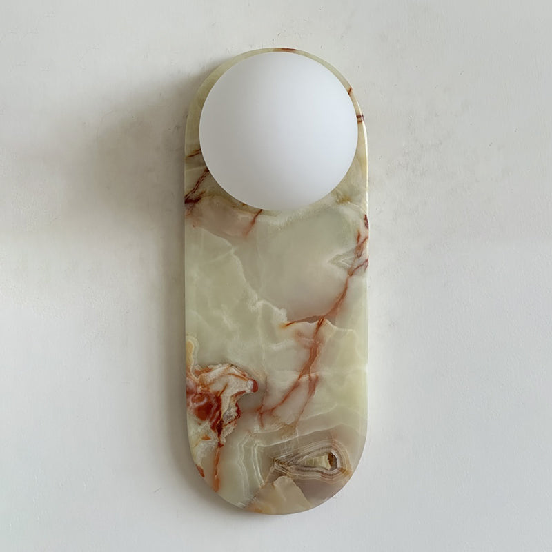 Marisol Cyan Onyx Wall Sconce