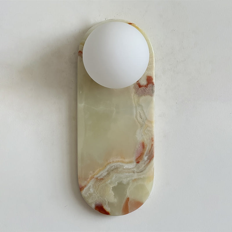 Marisol Cyan Onyx Wall Sconce