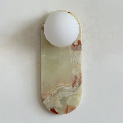 Marisol Cyan Onyx Wall Sconce