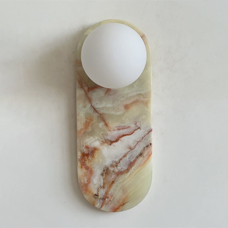 Marisol Cyan Onyx Wall Sconce