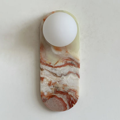 Marisol Cyan Onyx Wall Sconce
