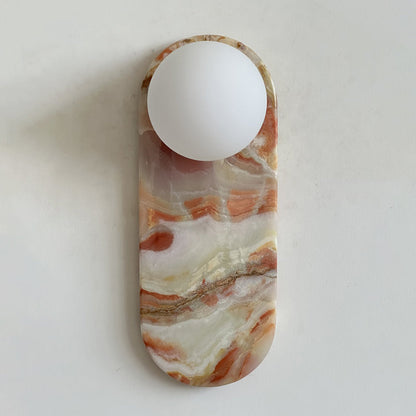 Marisol Cyan Onyx Wall Sconce