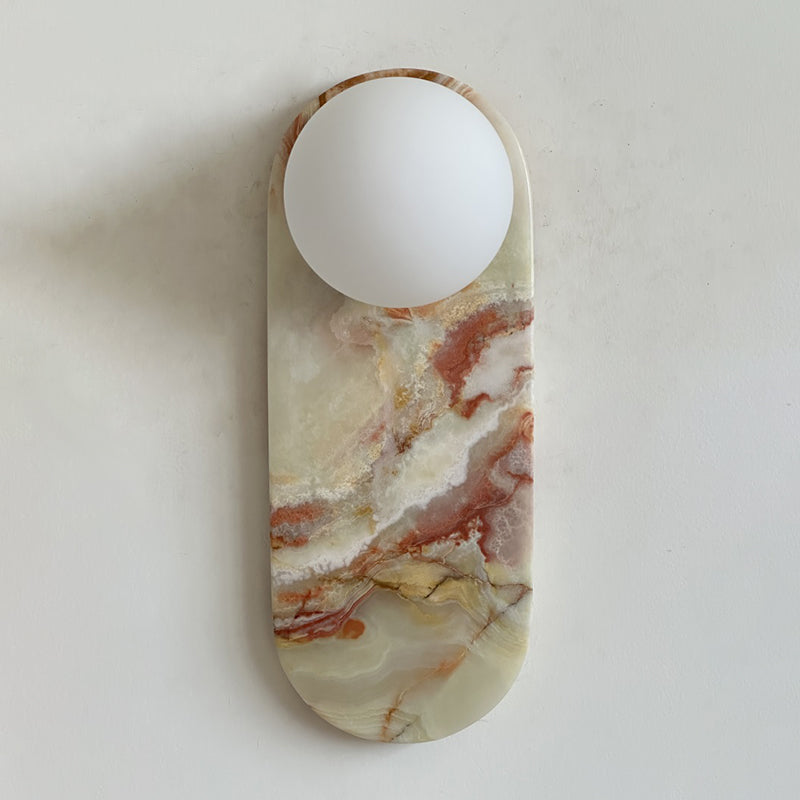 Marisol Cyan Onyx Wall Sconce