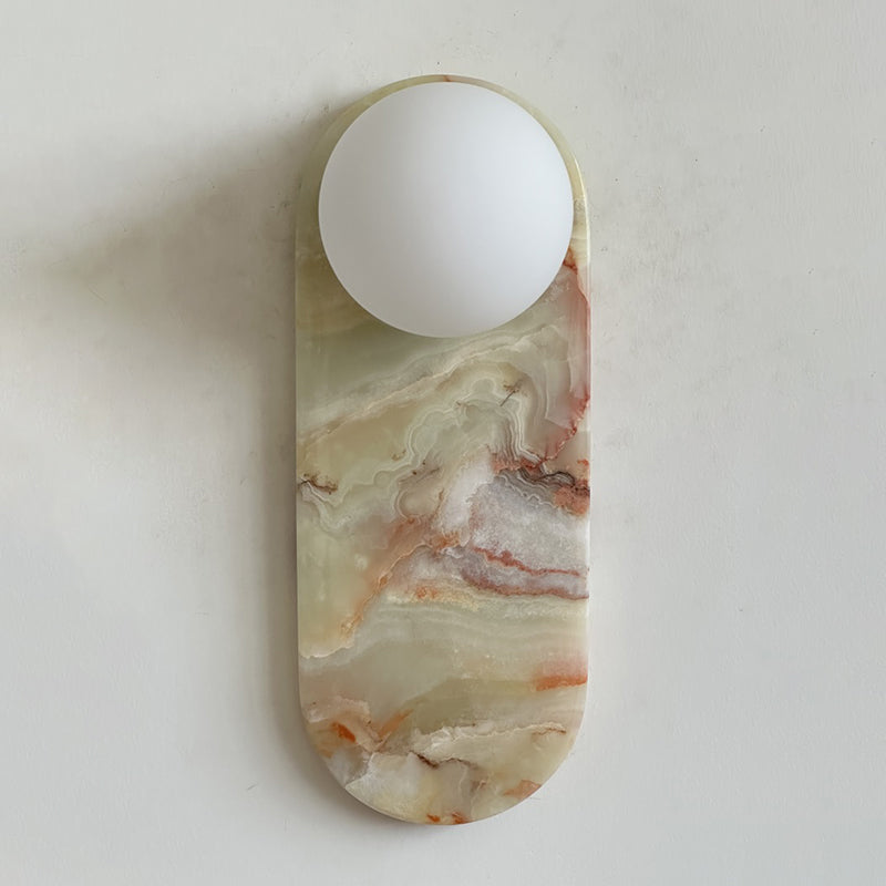 Marisol Cyan Onyx Wall Sconce