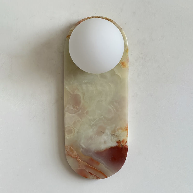 Marisol Cyan Onyx Wall Sconce