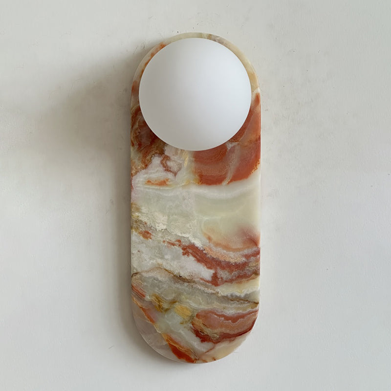 Marisol Cyan Onyx Wall Sconce