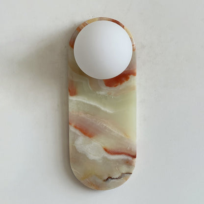 Marisol Cyan Onyx Wall Sconce
