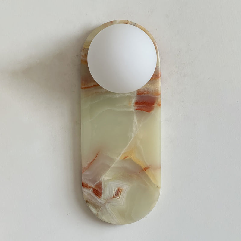 Marisol Cyan Onyx Wall Sconce