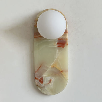 Marisol Cyan Onyx Wall Sconce