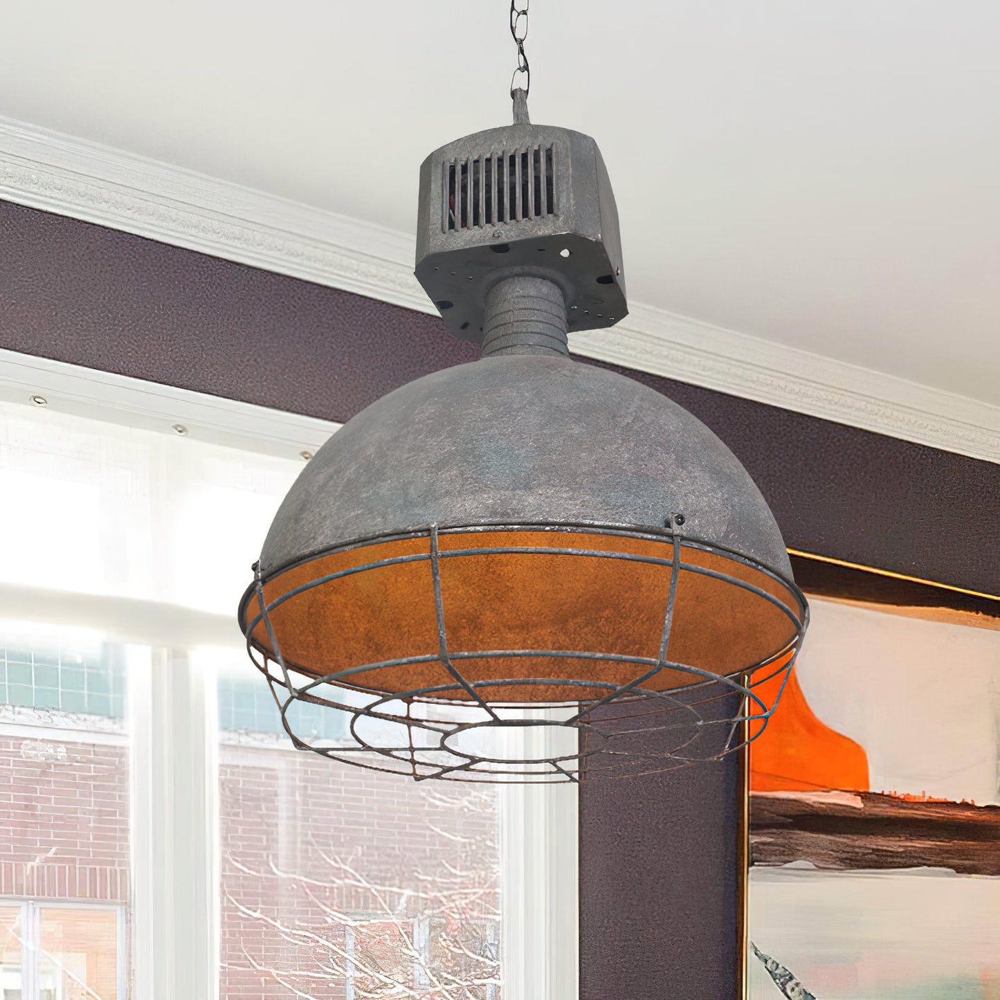 Bertrand Industrial Metal Pendant Light